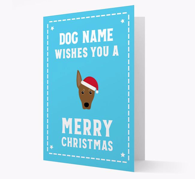 'Christmas Wishes' Card with your {breedFullName} Christmas Icon